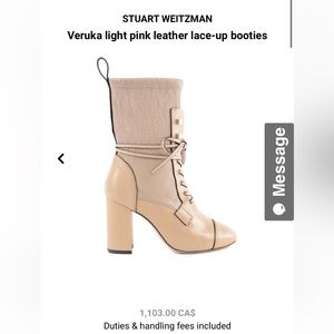 Stuart Weitzman Lace Up Boots
